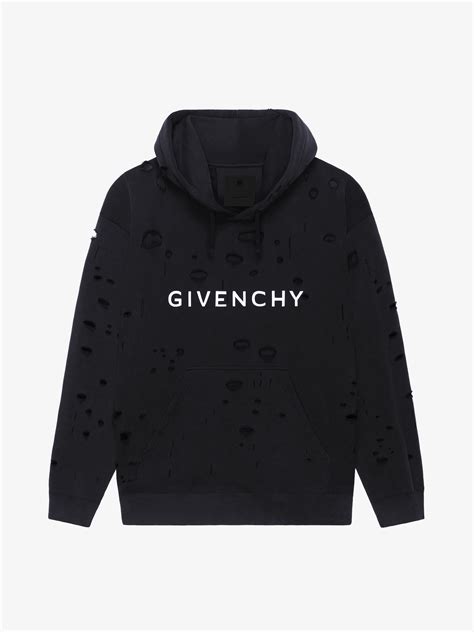 givenchy paris felpa rossa|Givenchy Hoodie In Felpa With Destroyed Effect .